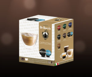 De Roccis_Cappuccino wholesale coffee compatible capsules pods blends arabaica robusta